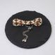Red-beige bracelet with palladium corners