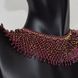 Necklace-Silyanka with garnet stones red