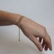 Pink geometric bracelet with gold