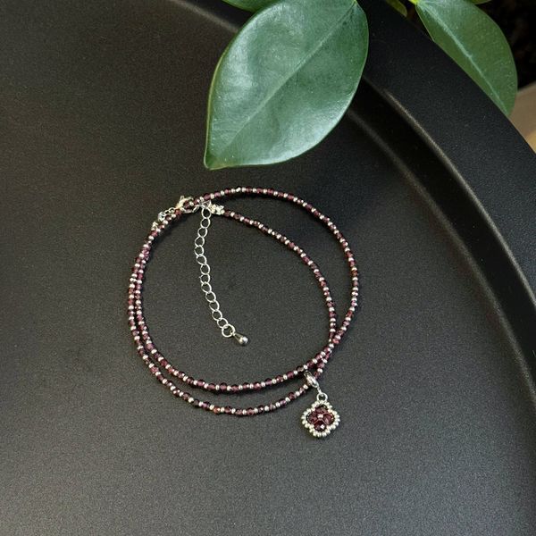 "Garnet Talisman" on silver