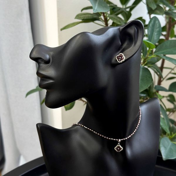 "Garnet Talisman" on silver