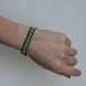 Bracelet with patriotic flowers on black