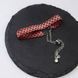 Bracelet red mesh with palladium