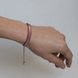 Bracelet red mesh with palladium