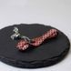 Bracelet red mesh with palladium